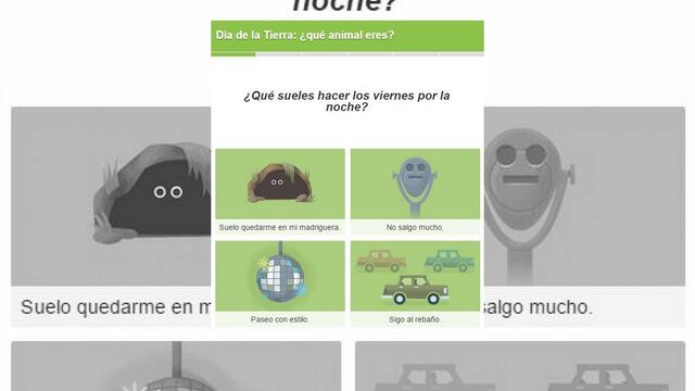 ¿Qué animal eres? Google invita a descubrirlo con un test en su doodle