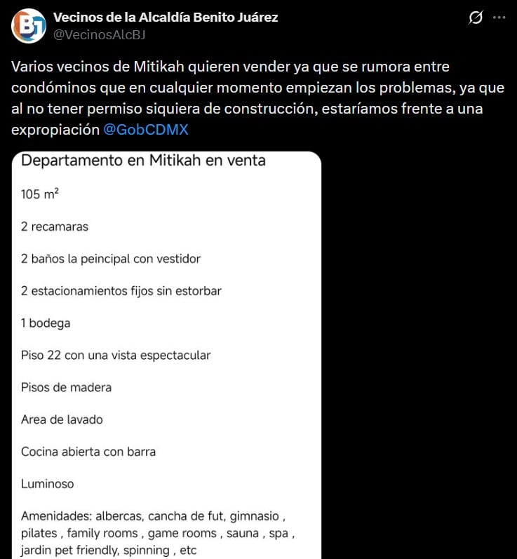 Problemas en Torre Mitikah