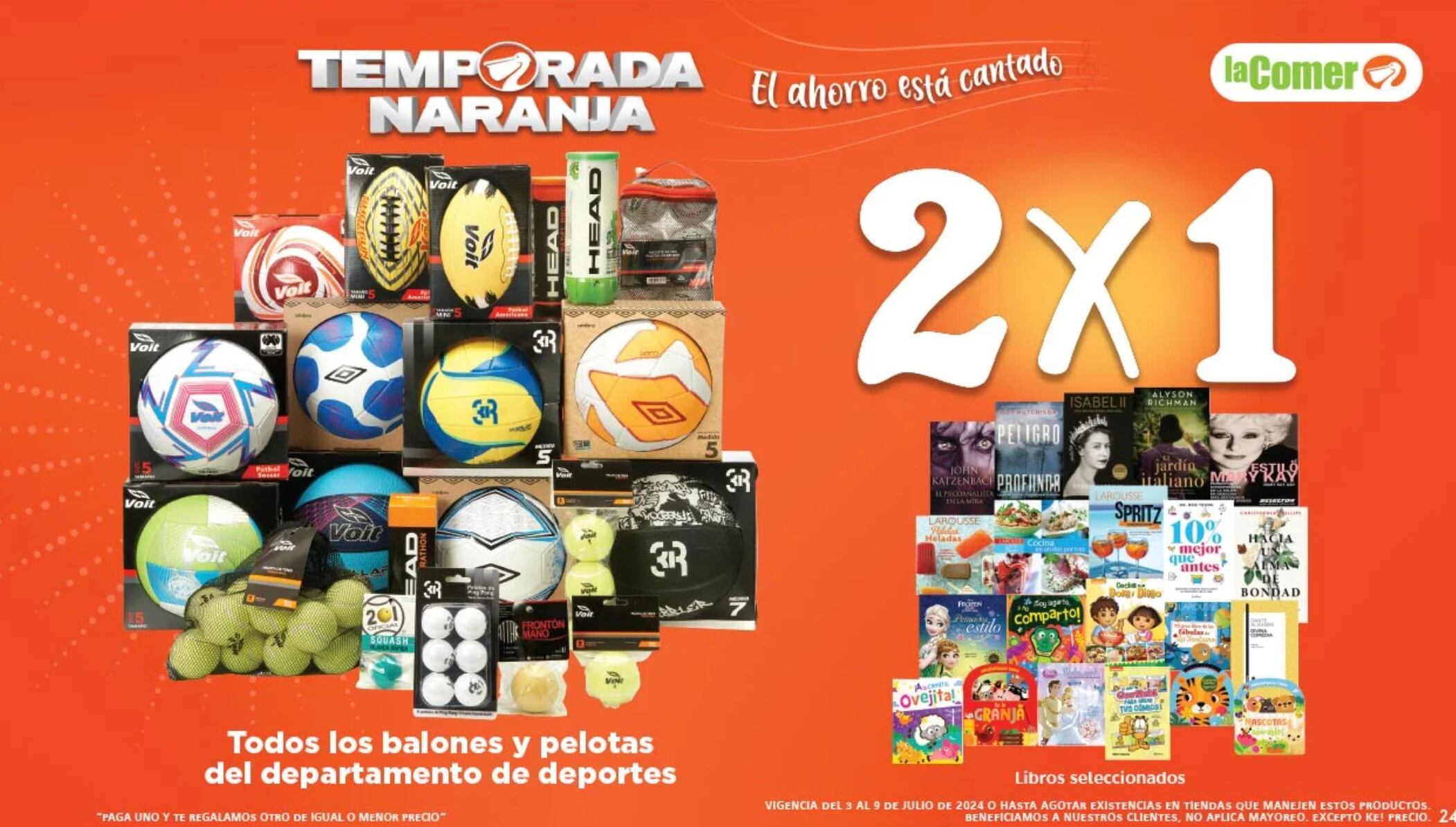 Ofertas en La Comer Temporada Naranja de hoy al 9 de julio 2024