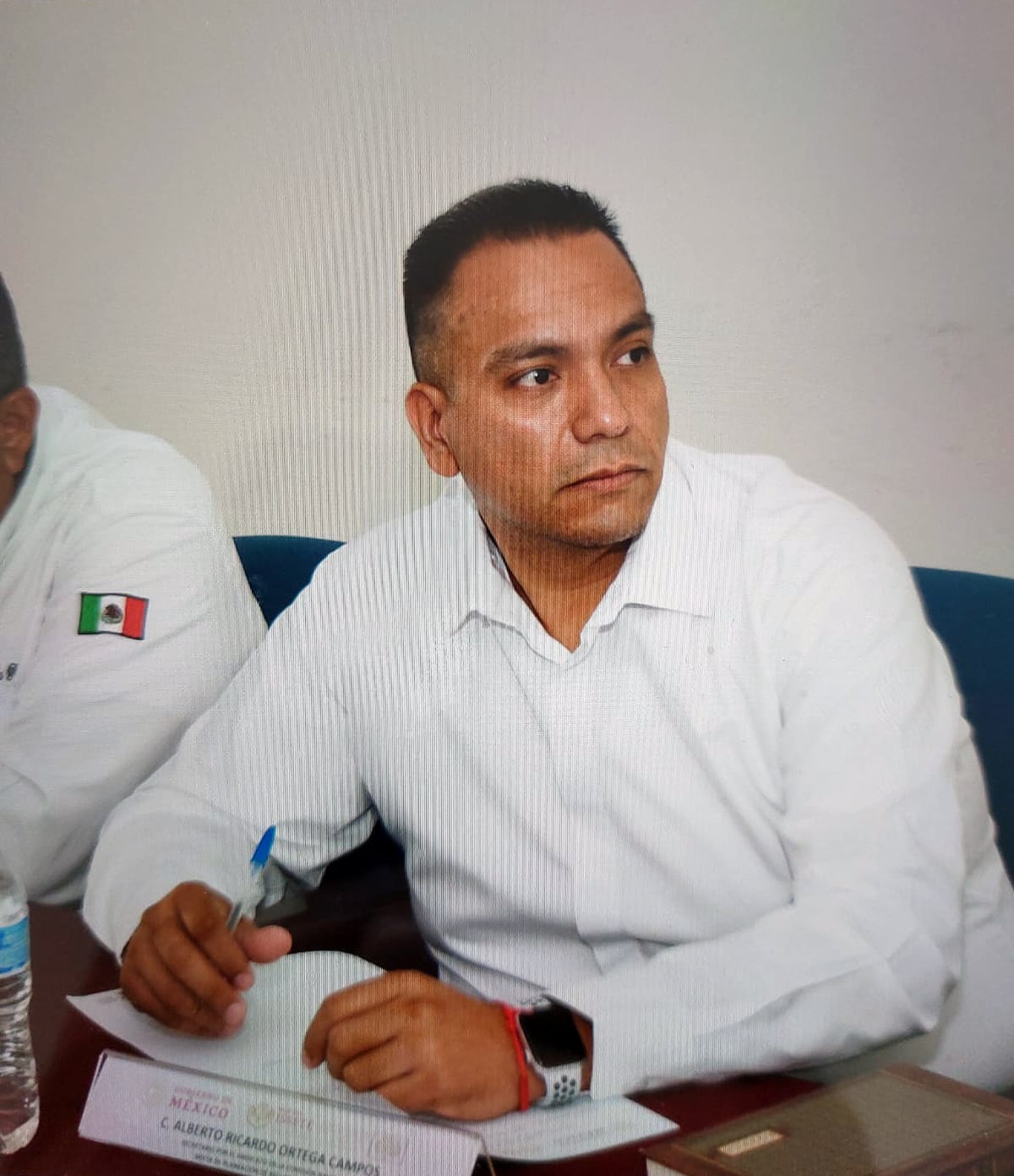 Alberto Ricardo Ortega Campos, presidente de la comisión de auxilios del SNTISSSTE