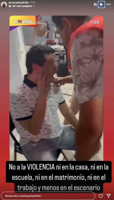 Enrique Madrid reprueba la violencia tras agresión de Pablo Montero