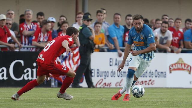 Herrera jugó 45 minutos en el duelo ante el Numancia