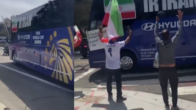 Hostigan en Estados Unidos al autobús de Irán antes de su partido del Mundial 2026