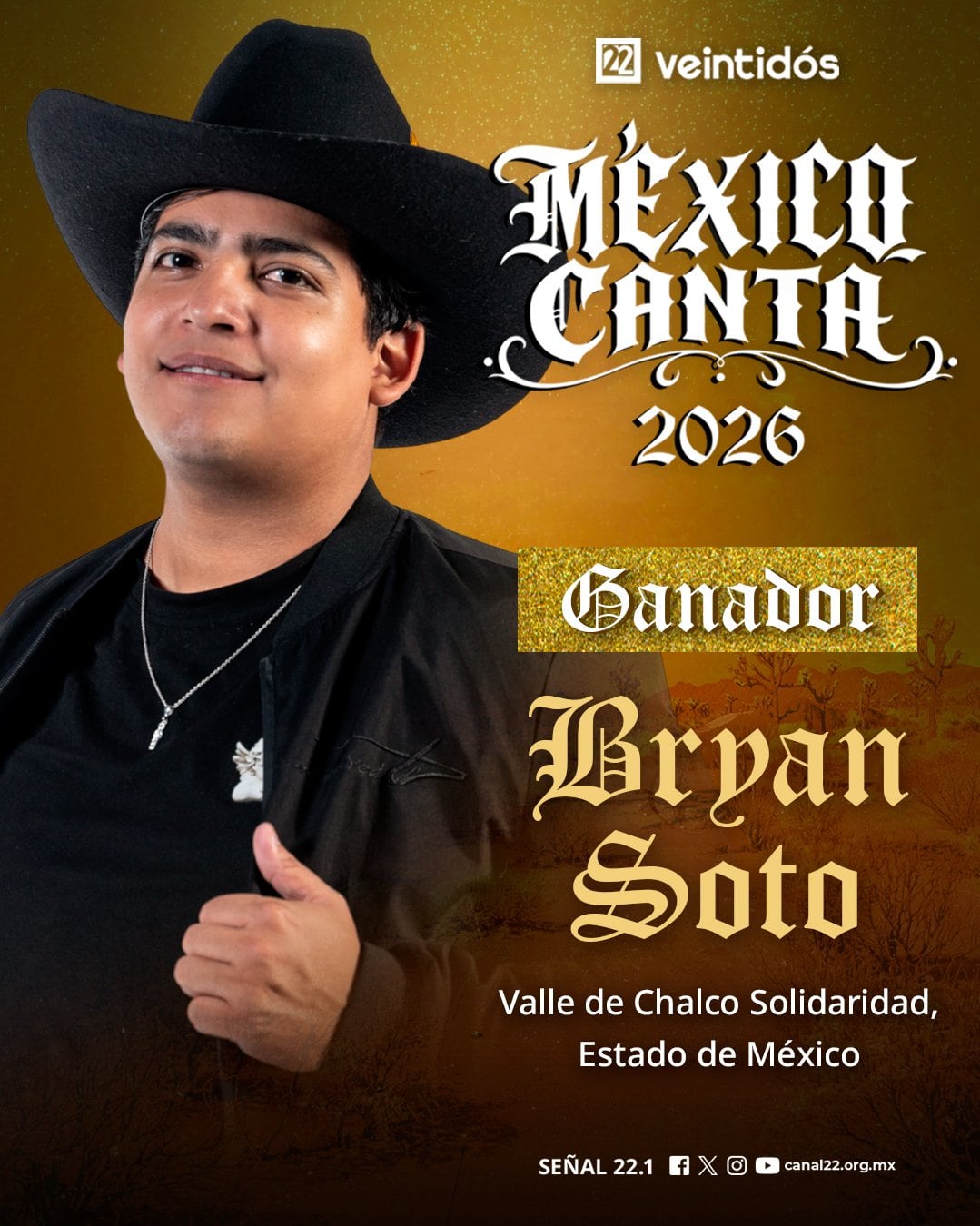 ¿Quién es Bryan Soto? Ganador de México canta 2026