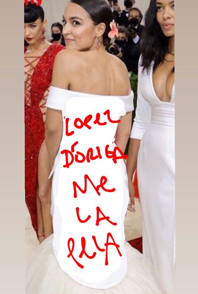 Memes sobre el vestido de Alexandria Ocasio-Cortez
