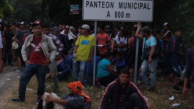 Migrantes en Chiapas.