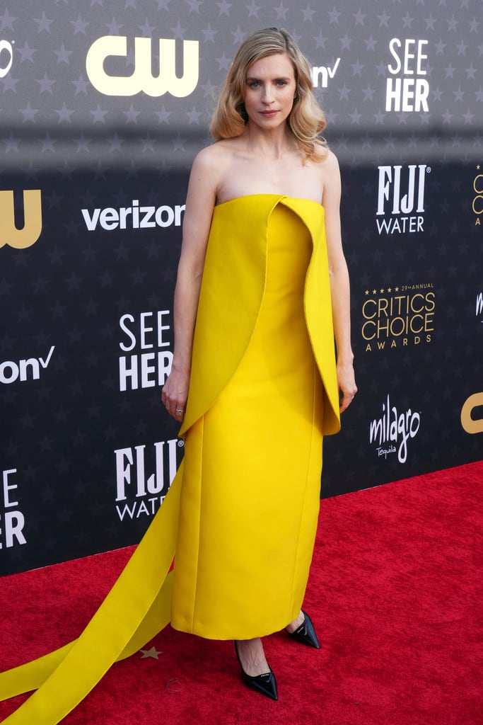 Brit Marling llegando a los Critics Choice Awards 2024.