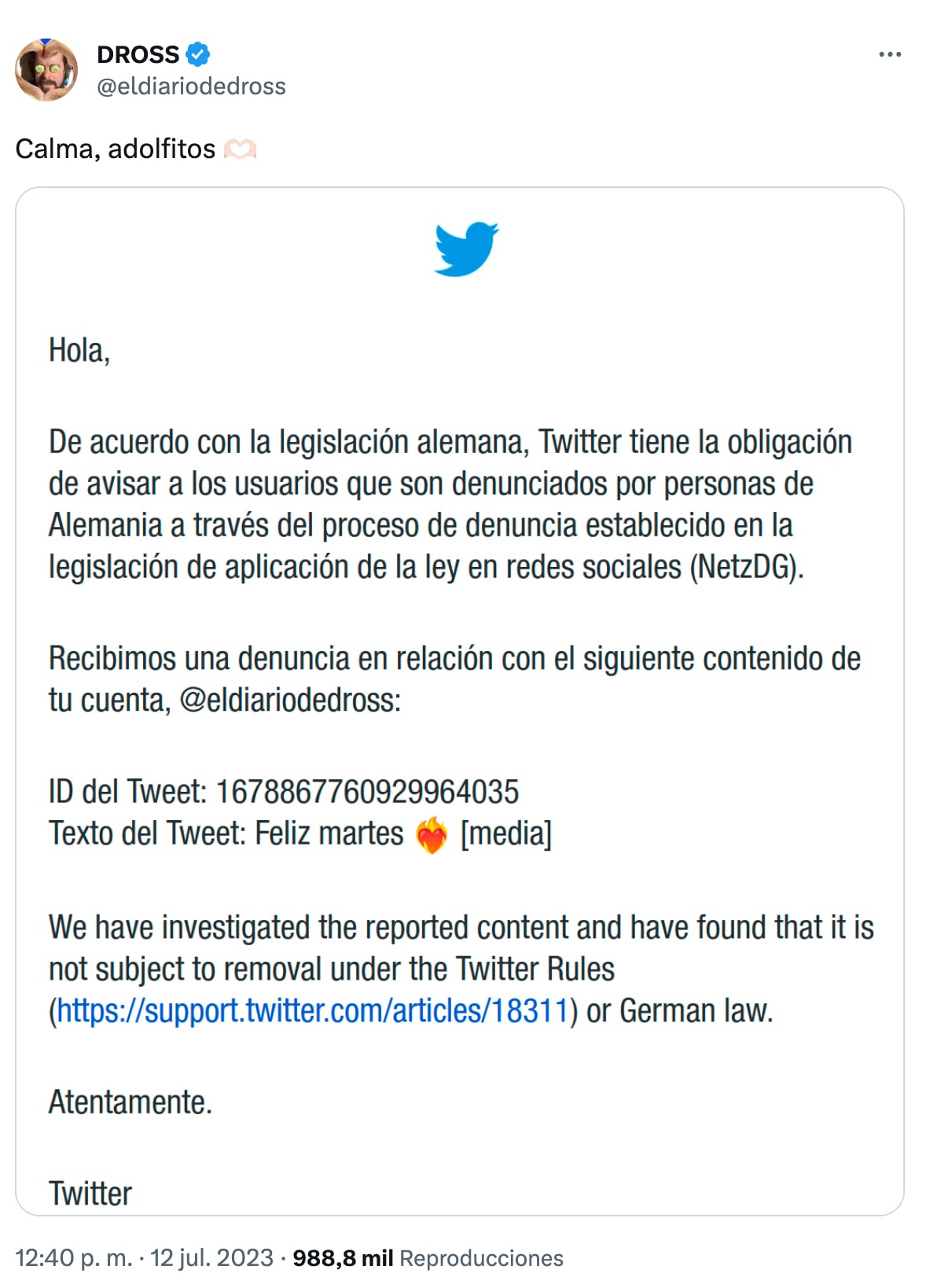 Dross Rostzank, youtuber que generó controversia