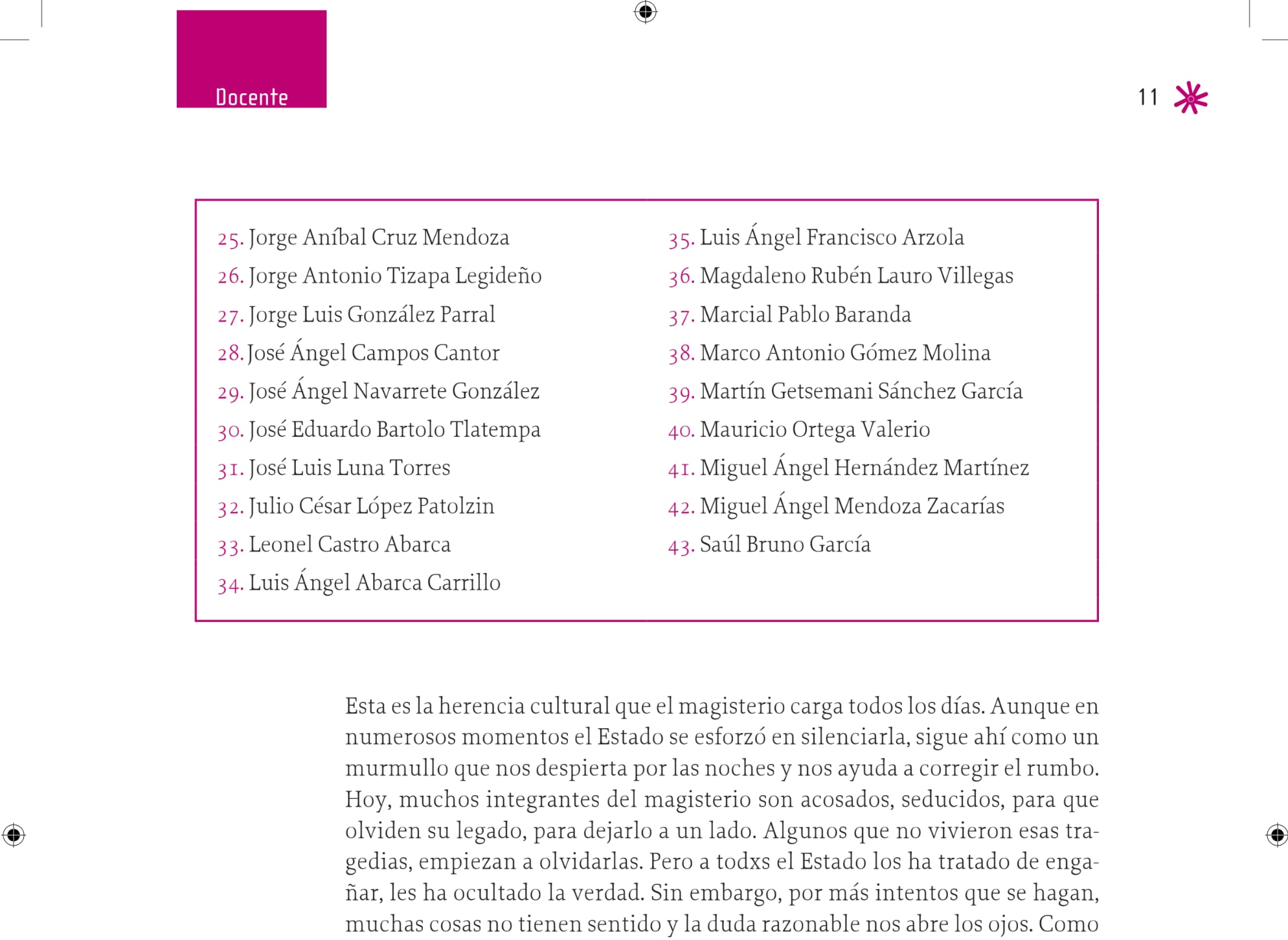 Nuevos libros de texto gratuitos de la SEP: 43 normalistas de Ayotzinapa