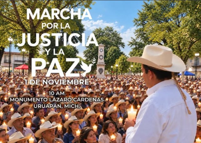 Grecia Quiroz convoca marcha por la justicia y la paz el 1 de noviembre