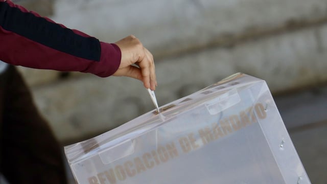 Votaciones en la jornada de Revocación de Mandato