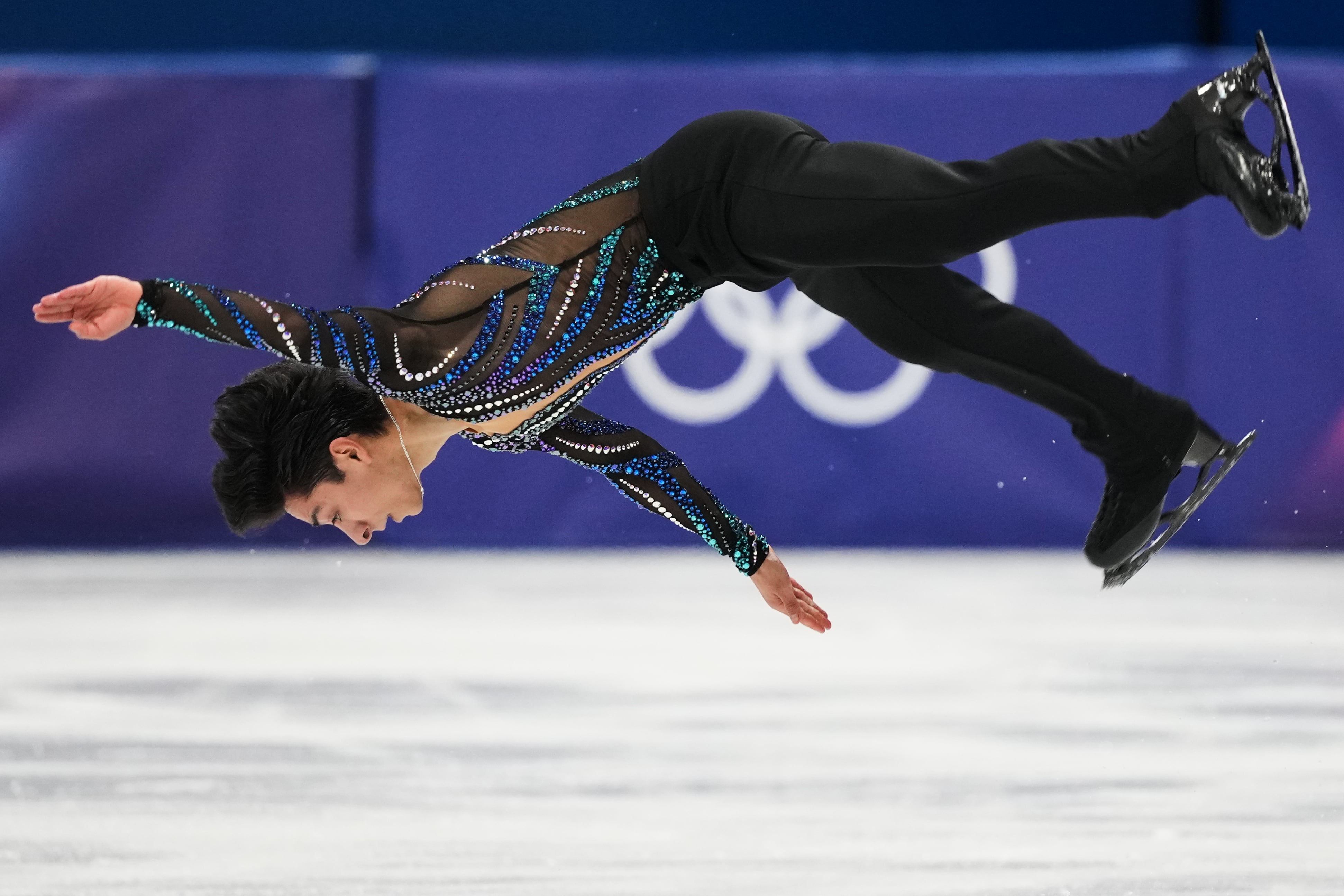 Donovan Carrillo of Mexico competes during the men's figure skating short program at the 2026 Winter Olympics, in Milan, Italy, Tuesday, Feb. 10, 2026. (AP Photo/Francisco Seco)