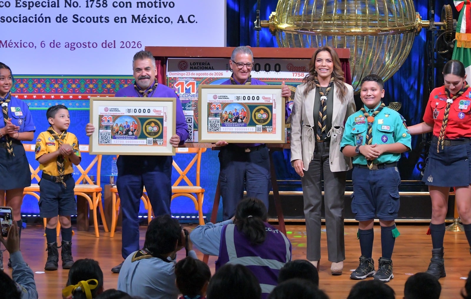 Lotería Nacional celebra 100 años de Scouts de México con billete conmemorativo.