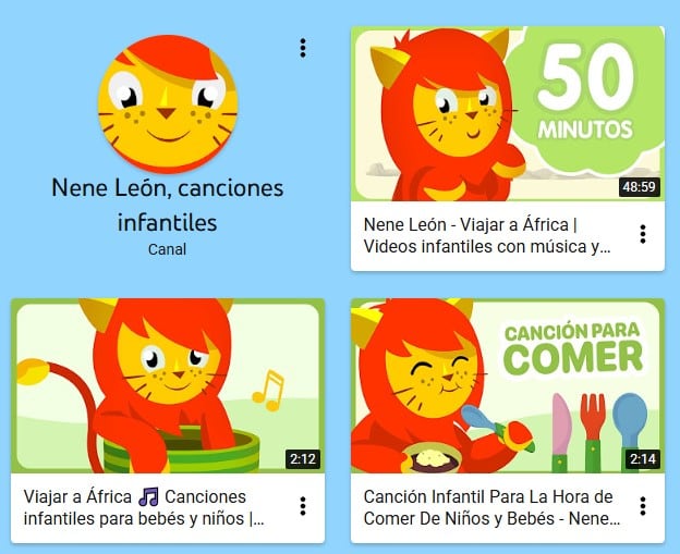 Canales más vistos de YouTube Kids en español