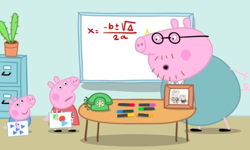 La oficina de Papá Cerdito