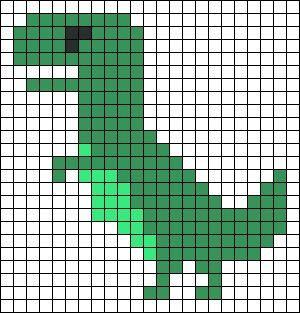 Dinosaurio de George en punto de cruz