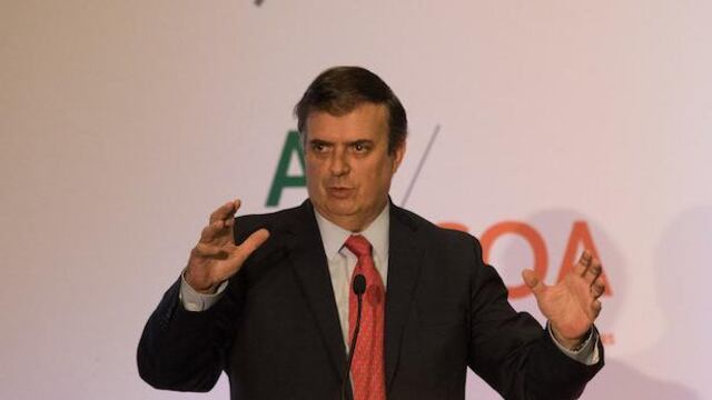 El canciller mexicano Marcelo Ebrard.