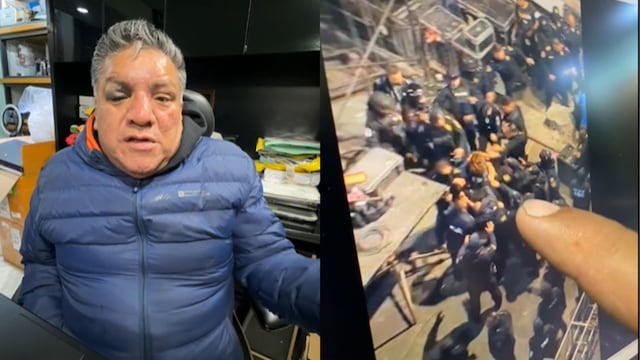 Video: Policías golpean a esposa del dueño de Sonido Cóndor.