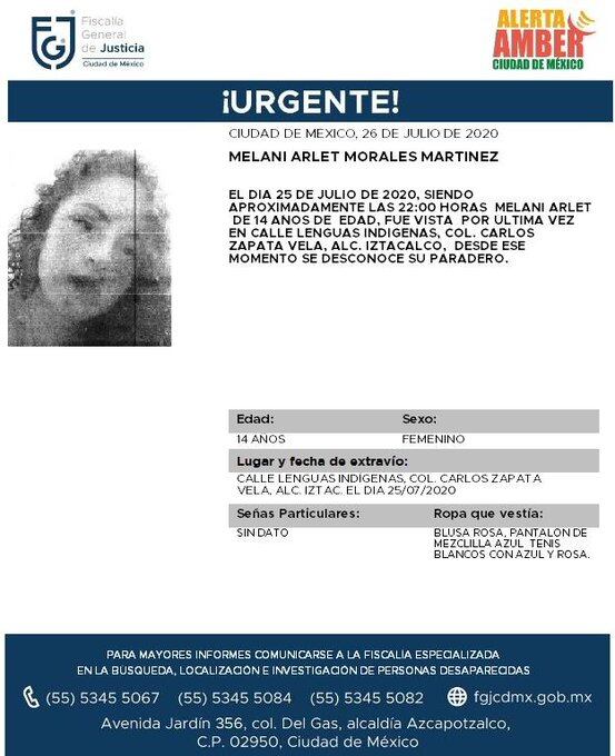 Ficha de búsqueda de Melani