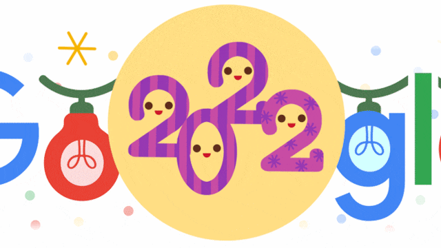 Google despide el 2022 con doodle especial de Nochevieja