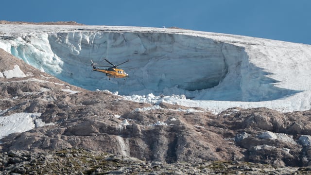Glaciar en Los Alpes