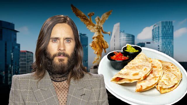 Captan a Jared Leto comiendo quesadillas en un puesto de la CDMX