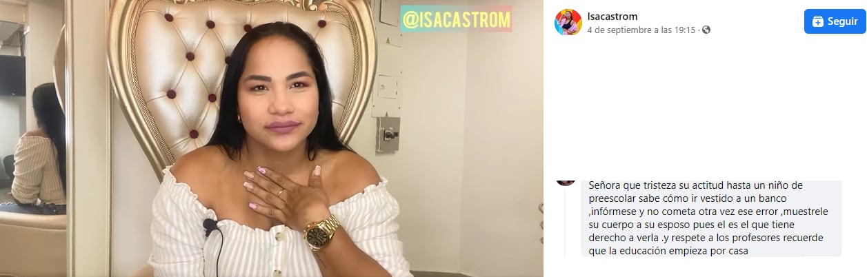 Isabel Castro pide que se detengan las críticas así su persona.