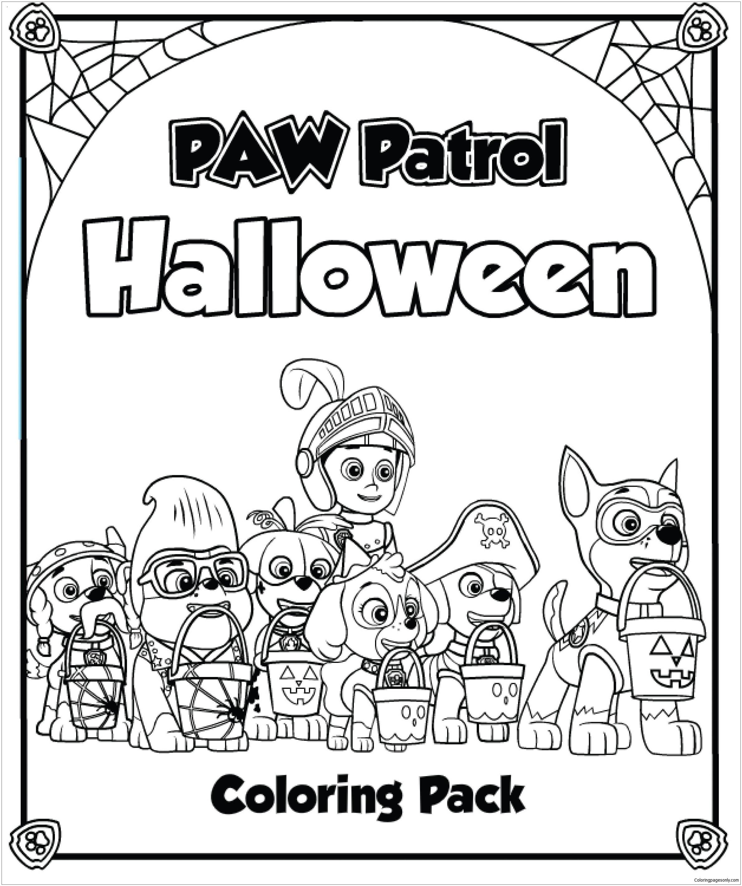 Dibujos de Paw Patrol Halloween