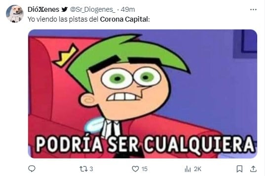 Memes por las pistas del Corona Capital 2024