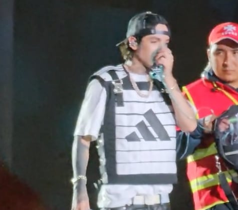 Natanael Cano necesitó de oxígeno para cantar el Festival Arre HSBC