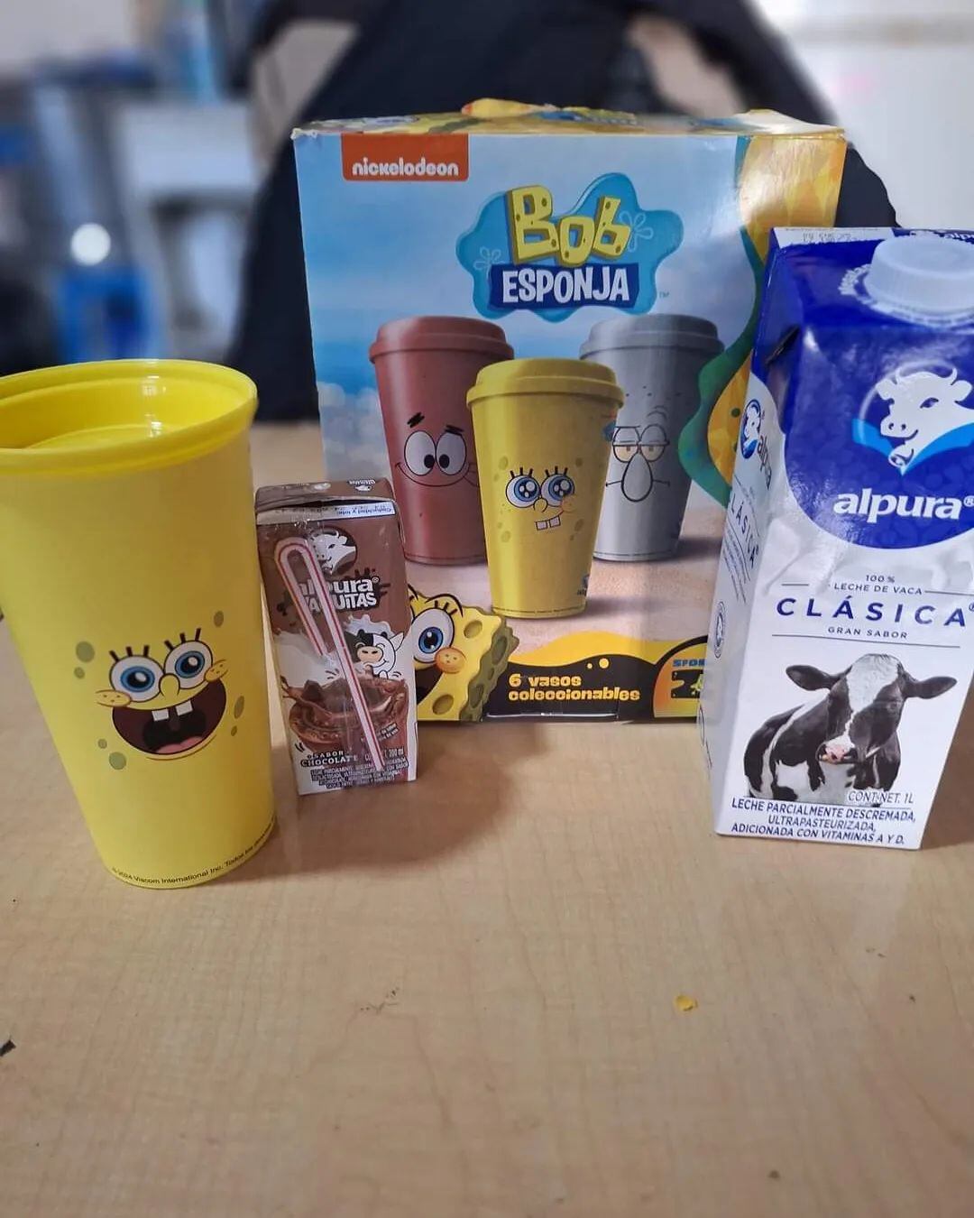 Vasos coleccionables de Bob Esponja en promo de Alpura