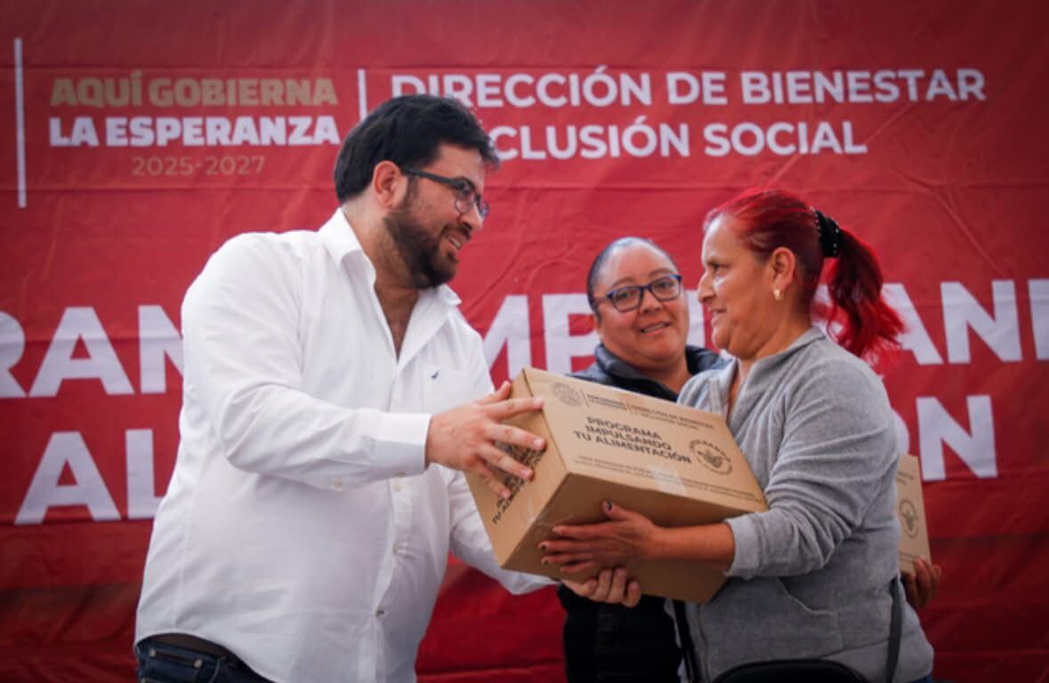 Alcalde Isaac Montoya entrega 20 mil despensas en Naucalpan; programa alimentario 