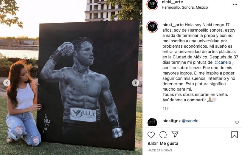 Aficionada pide ayuda a Canelo