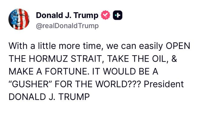 Trump agita el tablero: propone abrir Ormuz y controlar el petróleo