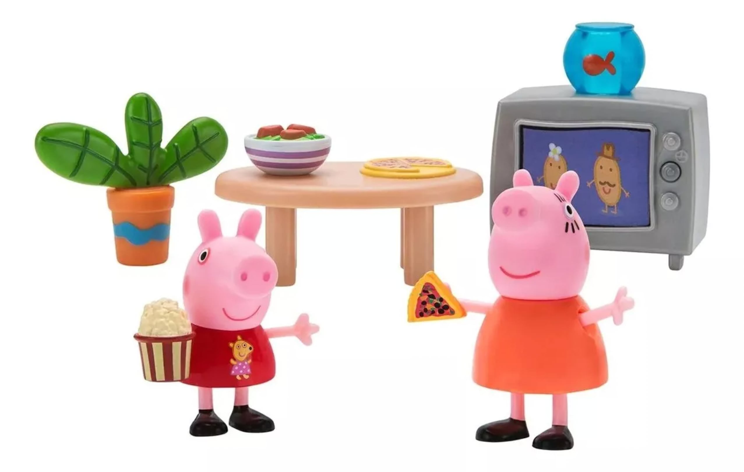 Set Peppa Pig y Mamá Cerdita ‘Noche de películas’