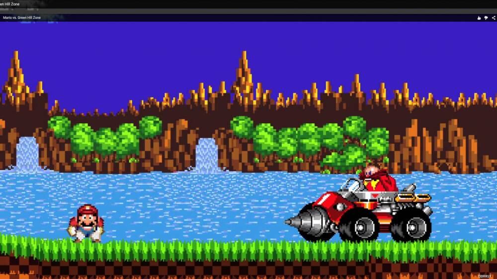 Esto pasaría si Mario viviera en el mundo de Sonic