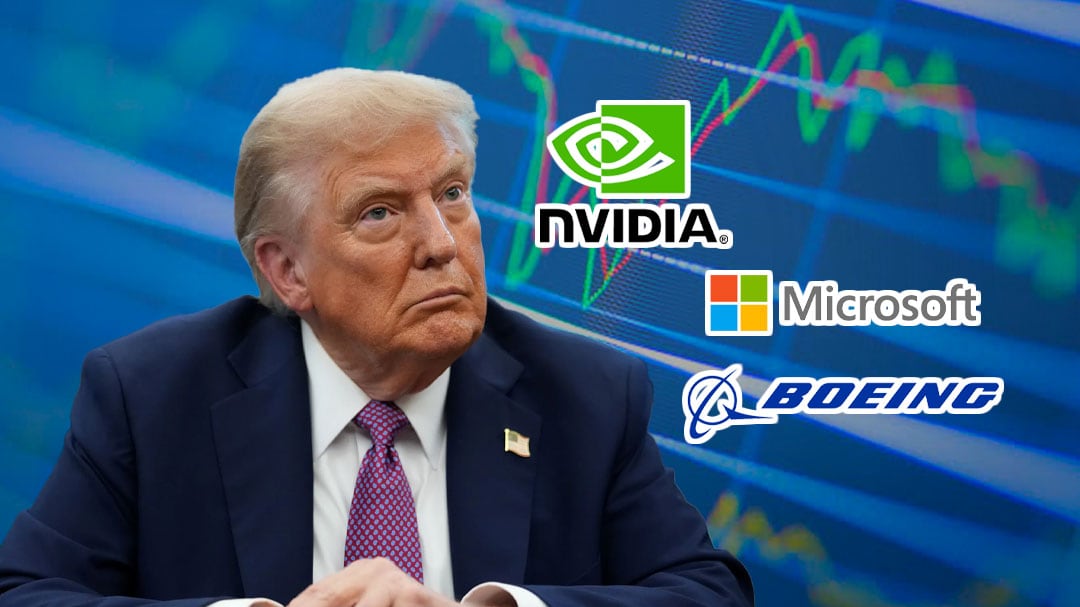 Donald Trump mueve los mercados con compra de acciones de Nvidia, Microsoft y Boeing