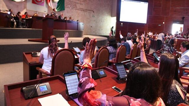 Sesión del Congreso de Oaxaca.