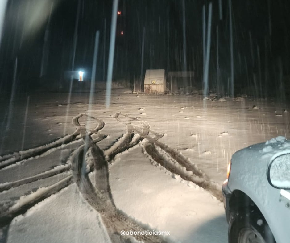 Cae primer nevada en Nuevo León