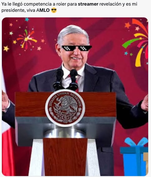 AMLO se corona con los memes tras posicionarse como streamer
