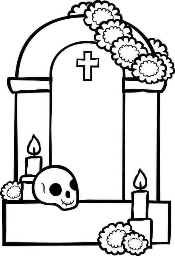 Altar de muertos, dibujos