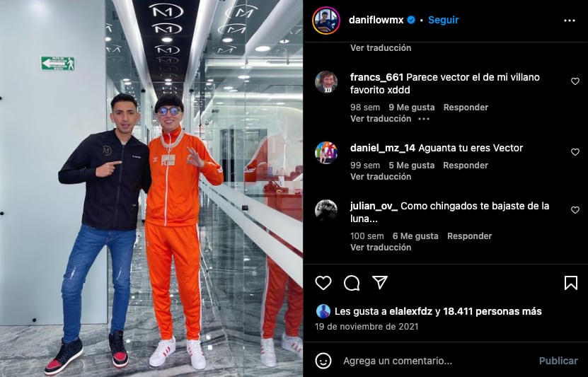 Dani Flow se parece a Vector, dicen sus fans