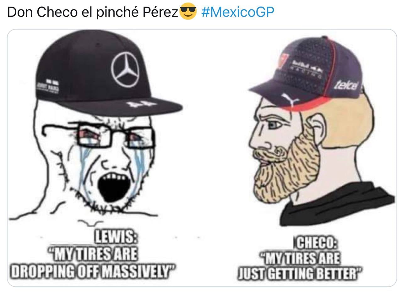 Memes de Checo Pérez en el GP de México