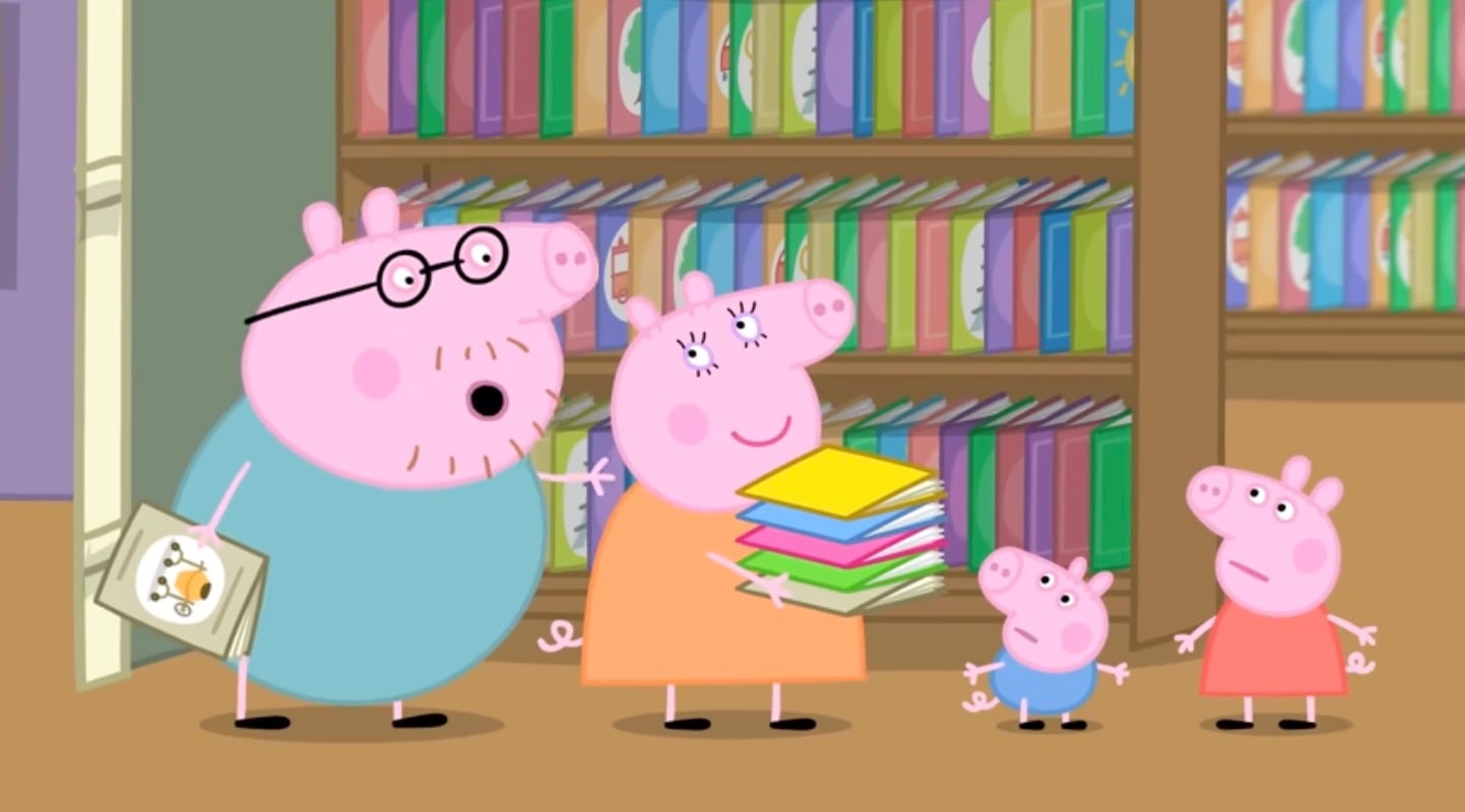 Peppa Pig por Día Nacional del Bibliotecario