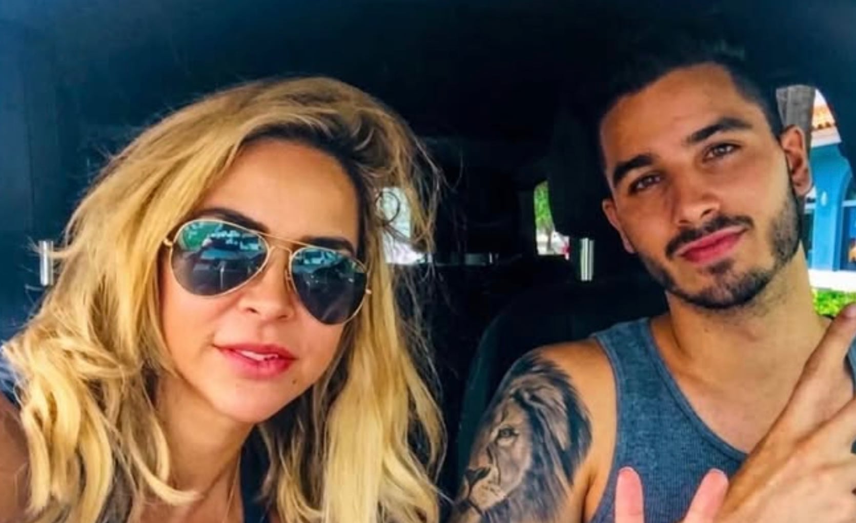 Aylín Mujica y su hijo, Mauro Menéndez