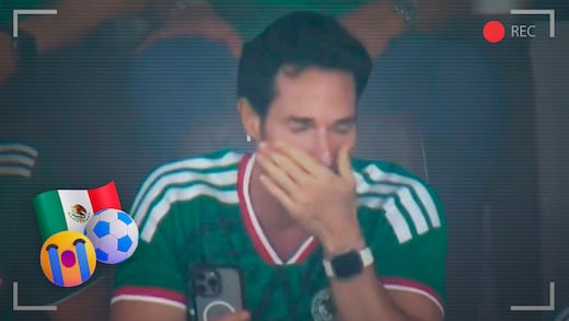Las imágenes de Sebastián Rulli llorando durante el México vs Inglaterra conmueven a la afición