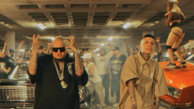 El Millonario y Santa Fe Klan en el video "Los Mismos".