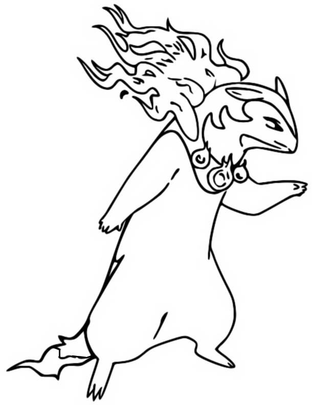 Dibujo para colorear de Typhlosion