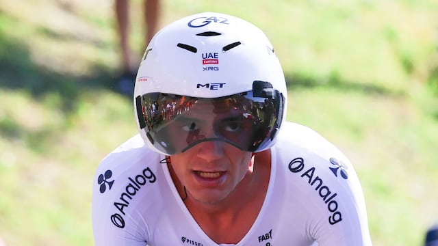 Isaac del Toro hoy en la Vuelta al País Vasco Etapa 2