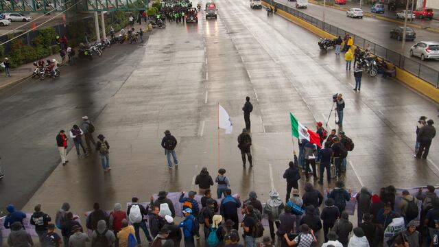 Elementos de la Policía Federal comenzaron con su protesta alrededor del mediodía de este viernes 13 de septiembre.